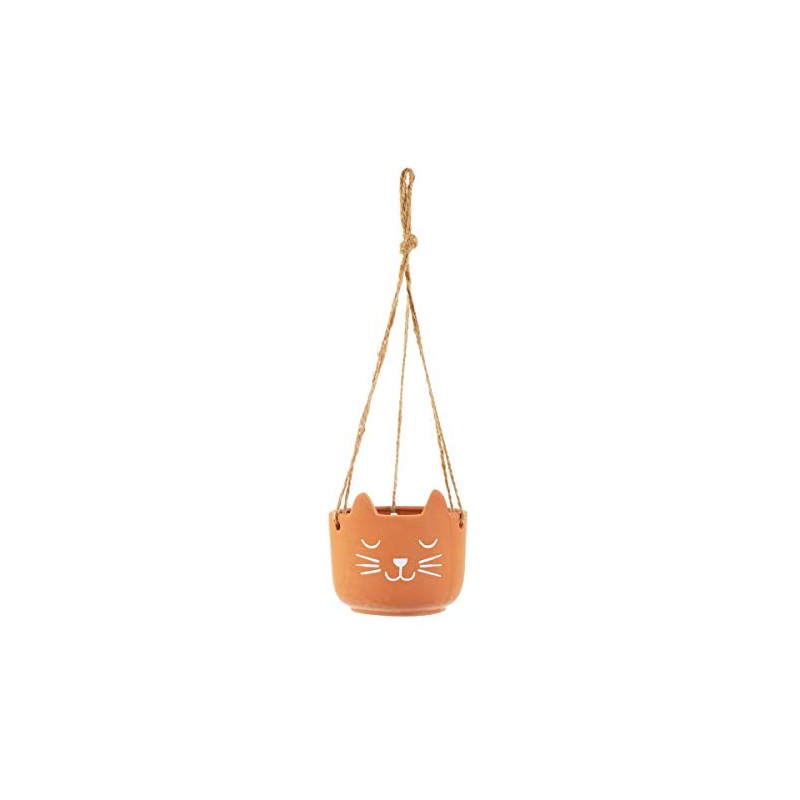 Sass & Belle Cat's Whiskers Terracotta Hanging Planter