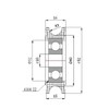 ZAB-S C52/10LL Profile Plastic Roller with Ball Bearing for Rope