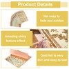 Sourcing Map 25 Pcs Gold Leaf Sheets 5.5" x 5.5"
