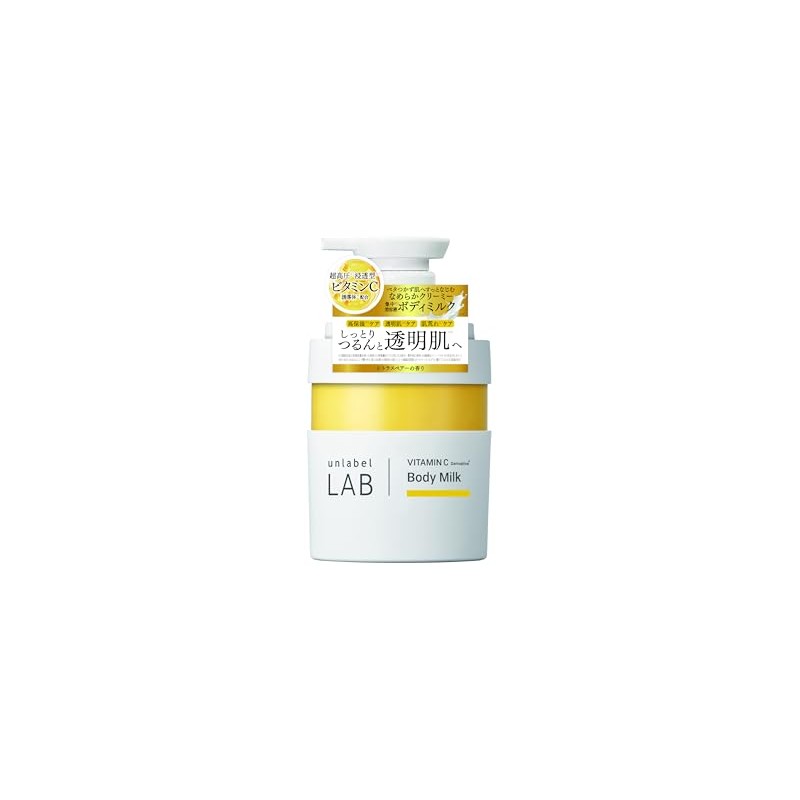 unlabel V Creamy Moist Body Milk, Citrus Pair Scent, Body