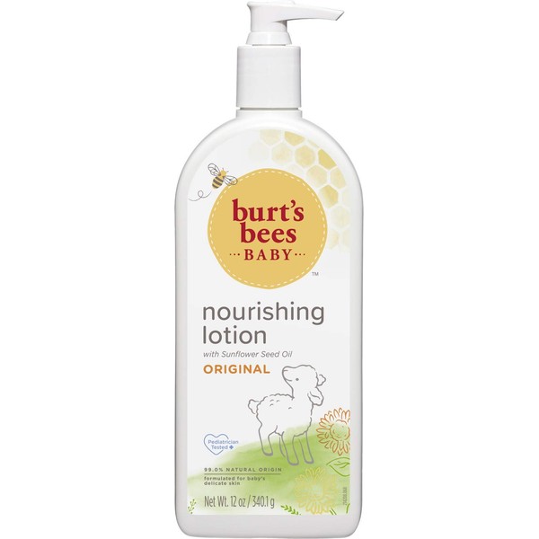 Burt's Bees Baby Nourishing Lotion, Original Scent Baby Lotion - 12 Ounce Bottle