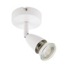 Saxby Amalfi 50W Single Gloss White Decorative Commercial Domestic Adjustable