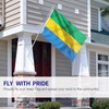ANLEY Fly Breeze 3x5 Feet Gabon flag - Vivid Color