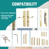 MaxxGeek Flat Slot Storm Door Handle Complete Set, Mortise Keyed