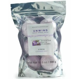 Wright's Apothecary - Scented Bath Fizzers, 4 & 6 pc packs, Various Fragrances - Lavender Mint - 6 Pc