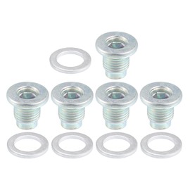 A ABSOPRO Mazda 3 06-23 Oil Drain Plug with Gasket No.FS5021249 (Set of 5)