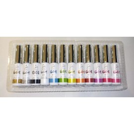 Yuan Xuan Kit Nail Art, Linners De Diseño 12 Pz Gel Art