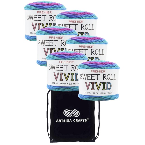Premier Yarns Sweet Roll Vivid Dragonfly 2100-03 (6-Skeins - Same