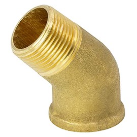 VARIOSAN Angle 45° 15242, 3/4 Inch Female Thread/Male Thread, Brass, Suitable for Drinking Water