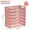 Marbrasse 6 Tier Paper Organizer Letter Tray - Mesh Desk