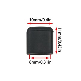 Ruiwaer 20PCS Black Premium Rubber Feet An ti-scratch Protective Cover Rubber Tips for Air Fryer Tray, Air Fryer Replacement Parts