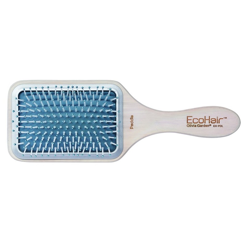 Olivia Garden EcoHair Paddle Large - Eco-Friendly Professional Bamboo Hairbrush