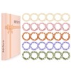 Mirlern 30 Pcs Small Scrunchies for Women Girls, No Damage