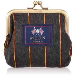 Marushin 0405003900 Coin Case, UK, Moon, W 3.9 x H 3.5 x D 0.8 inches (10 x 9 x 2 cm), Blazer Striped, Gray, Made of UK MOON Fabric