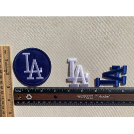 5pcs Embroidery Patch,LA Patch Los Angeles Iron on Patch Pack, LA Badge Sew on Patch Embroidery 5pcs Bundle LA Patch,