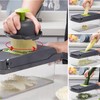 AGSYFFD Gemüseschneider 16 in 1 Multifunktions-Gemüseschneider Manueller Gemüseschneider, 7 Klingen