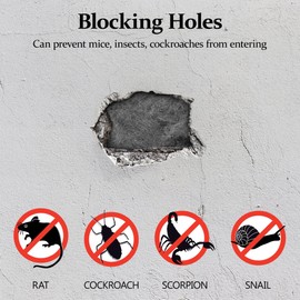 Steel Wool Against Mice Steel Wool Against Rodents Fine 0000 for Holes and Wall Cracks from Home Garden for Cleaning and Polishing 6.5 x 260 cm Pack of 2