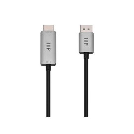 Monoprice DisplayPort 1.4 Cable to 8K HDMI - 8K@60Hz, Up to 32.4Gbps Bandwidth, 32AWG, 3 Feet, Black