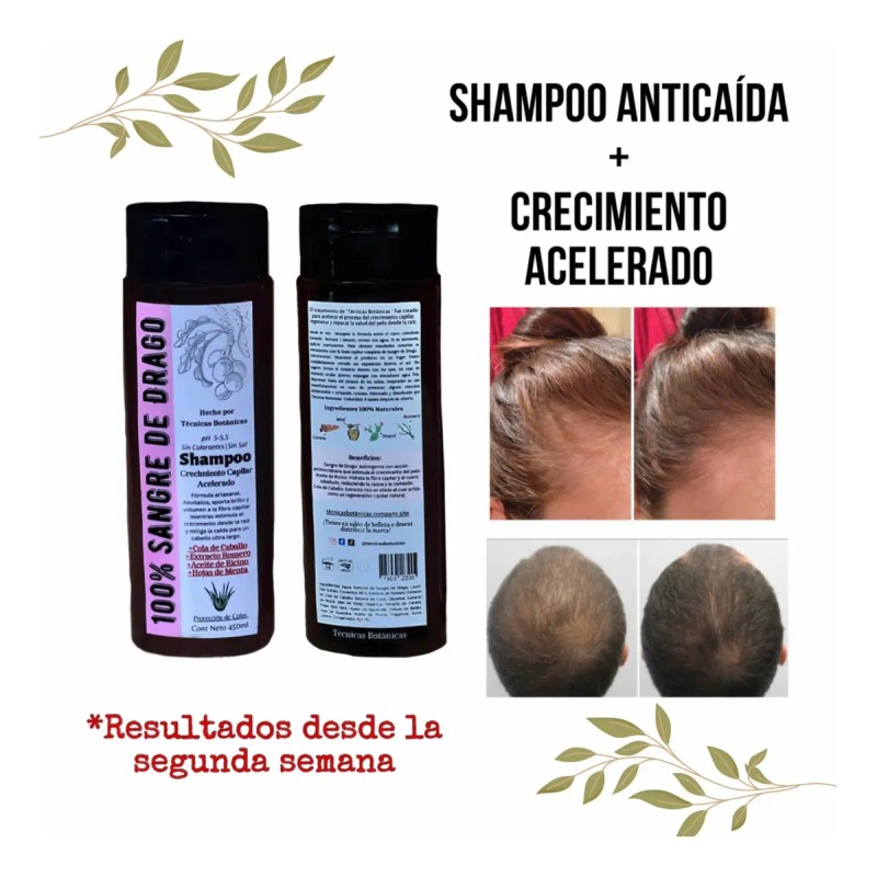 Shampoo Anticaida Express Fórmula +10 Ext Herbales 450ml