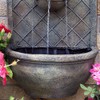 Sunnydaze Messina Outdoor Wall Water Fountain - Waterfall Wall Mounted