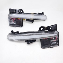 LEDIN LED Fog Accent Lights DRL Sequential Signal Compatible for 2023-2025 Toyota Prius/Prius Prime/Prius AWD-e Dual Color White Yellow (OE Style Clear Lens, Wires, Switch)