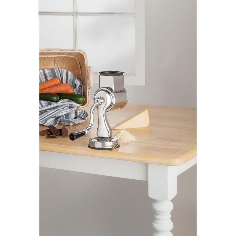 Fantes Cheese Grater with Suction-Base and 2 Drums, The Italian