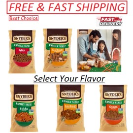 Snyder's of Hanover Pretzels, Family Size 16 Oz Bag - ( Select Your Flavor ) - Snaps