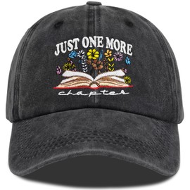 ZVUZVO Book Lover Gifts for Women,Adjustable Embroidered Books Hat for Mom Dad,Reading Gifts for Readers Book Lovers.