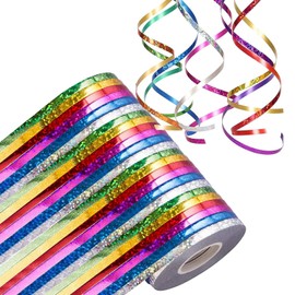 ALEGRE® Pack of 24 Birthday Streamers 6 Colours, Streamer Set, Glittering Streamers for Birthday, Carnival, Disco, Children's Birthday, Nursery, Garden Party, Theme Party