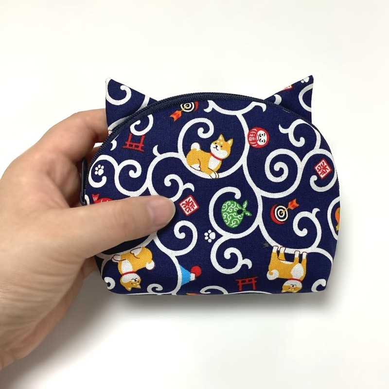 Kyoyu Made in Japan Kyoto Cat Pattern Pouch Small Items