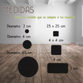 J.H. Company Set 2 Pad Almohadilla Antideslizante Adherible Muebles J31-0