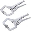 Blue Spot 6526 Mini Locking C Clamp, Silver, Set of