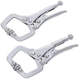 Blue Spot 6526 Mini Locking C Clamp, Silver, Set of 2 Piece
