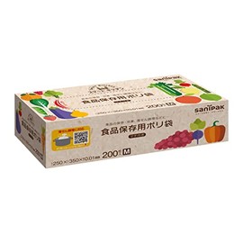 Smart Kitchen Food Storage Plastic Bags, 200 Sheets x 2 Packs [Bulk Purchase] (200 Sheets x 2 Pieces)