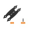 sourcing map 4Pcs H-Hinge Metal Flat Hinge Cabinet Door Hinge