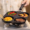 4-Cup Non-Stick Aluminum Egg Pan – BPA-Free Coating for Healthy