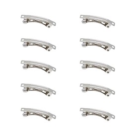 Tutuxio 100pcs Hair Clips, Automatic Spring Snap French Barrettes Rustproof Hairpin Metal Curl Clips for Hair Salon, Thick Hair Roller, Women Girls Makeup Application 1.57in