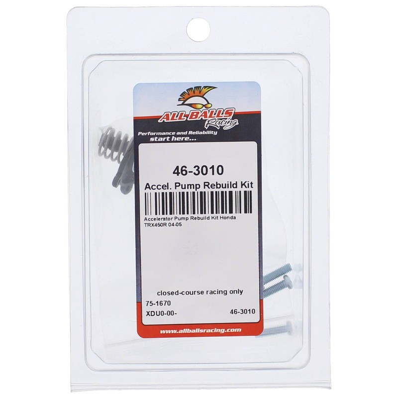 All Balls Racing Accelerator Pump Rebuild Kit 46-3010 Compatible With/Replacement