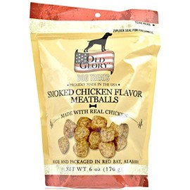 Old Glory Dog Treats, Proudly Made in The USA, 6 oz. (Smoked Chicken Flavor Meatballs W/Real Chicken)