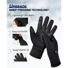 ATERCEL Winter Gloves Men Women Touchscreen Warm Waterproof Gloves Bicycle Gloves Winter Gloves Sports Gloves Ski Gloves for Cycling, Running, Driving, Skiing