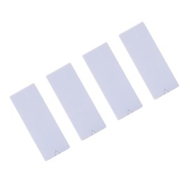 OSALADI 4pcs Desktop Outlet Wall Mount Hooks Extension Socket Buckle Closet Hooks for Wall Reusable Power Strip Mounting Bracket Combination Hook for Router Wall Sticker White Dust-proof