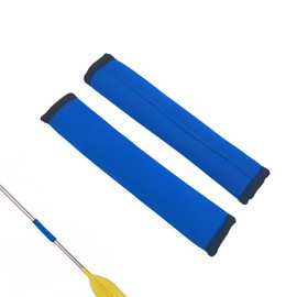 TUKEVA 1 Pair Non-Slip Paddle Protective Cover Holder Kayak Paddle Handles Soft Practical Paddle Grip Neoprene Soft Detachable Paddle Grips Paddle Accessories for Canoe Boat Kayak Water Sports (Blue)