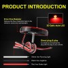 BESTAUTOMOTORS RED LENS LED BUMPER REFLECTOR TAIL BRAKE LIGHTS FOR