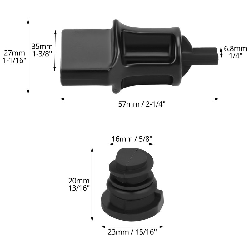 QWORK® Oil Drain Plug, Oil Drain Plug Removal Tool, Compatible