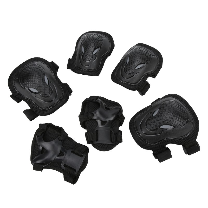 Roller Skate Protection Gear Set Adjustable Knee Elbow Pads Wrist