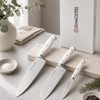 diamosteel White Knife Set, 3-Piece Knives Set for Kitchen with