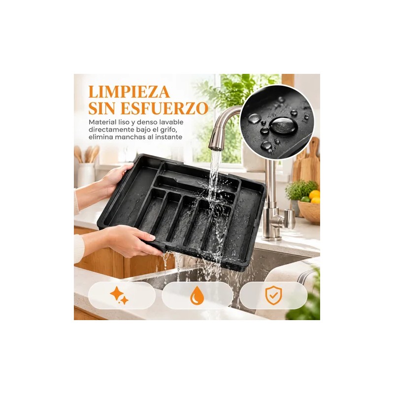 Bandeja Extensible Para Cajones De Cocina 8 Compartimentos