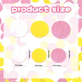 60 g Round Tissue Paper Table Confetti, 2.11 oz Gender Reveal Party Decorations, Glitter Birthday Table Confetti Graduation Wedding Baby Shower Decor