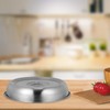 Stainless Steel Steak Serving Cover 2pcs Metal Steam Basting Cover
