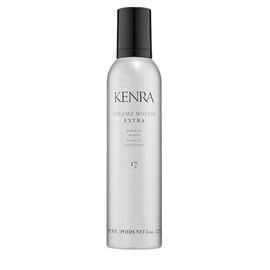Kenra Professional Volume Mousse Extra 17 | Mousse De Fijación Firme | Fórmula Ligera Que No Rese Ni Deja Residuos | Controla El Frizz Y Acondiciona | Protección Térmica Hasta 450°F | 236 ml